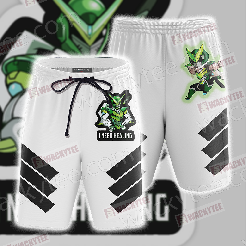 Overwatch - Genji Symbol Unisex 3D T-shirt Beach Shorts