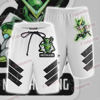 Overwatch - Genji Symbol Unisex 3D T-shirt Beach Shorts