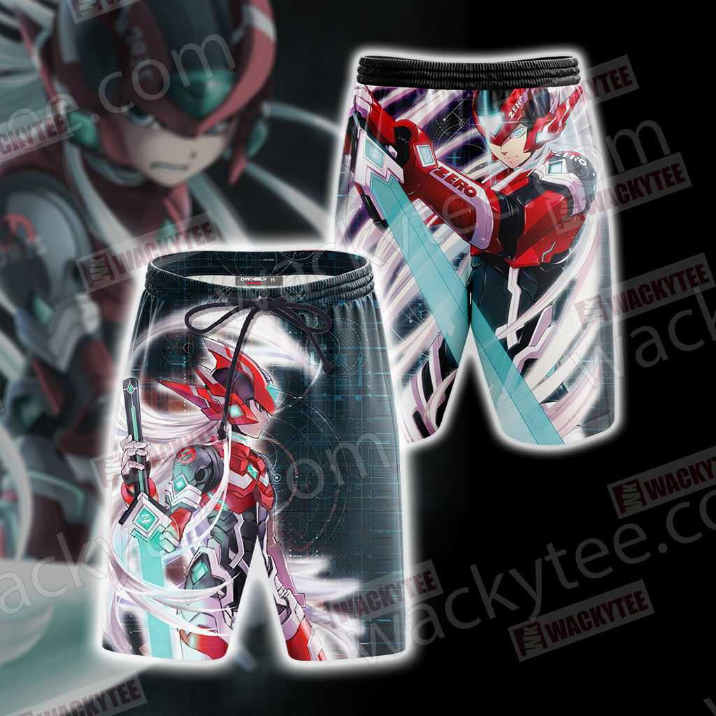 Mega Man - Rockman Zero Unisex 3D T-shirt Beach Shorts