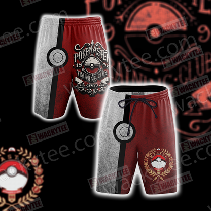 Pokemon - Pokemaster Training Club Unisex 3D T-shirt Beach Shorts