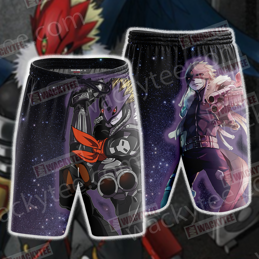 Digimon Beelzemon 3D T-shirt Beach Shorts
