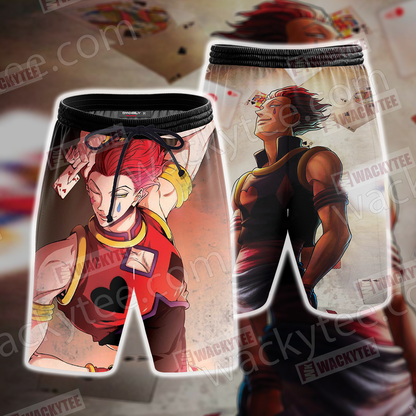 Hunter x Hunter Hisoka Morow Unisex 3D T-shirt Beach Shorts