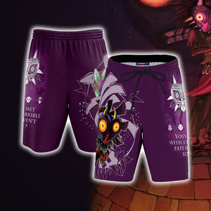 The Legend Of Zelda: Majora's Mask Unisex 3D T-shirt Zip Hoodie Pullover Hoodie Beach Shorts S 