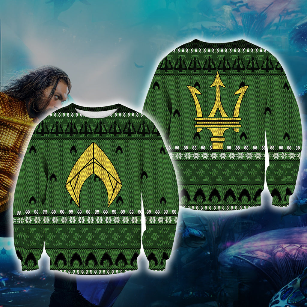 Aquaman Knitting Style Unisex 3D T-shirt Sweatshirt