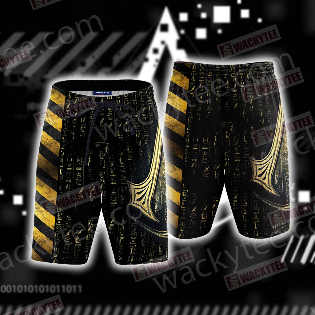 Assassin's Creed Origins New Style Unisex 3D T-shirt Beach Shorts
