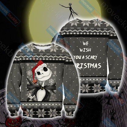 Nightmare Before Christmas - We wish you a scary christmas Unisex 3D Sweater
