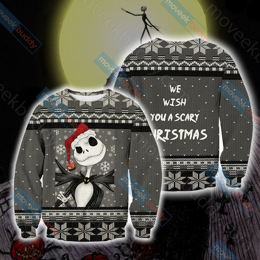 Nightmare Before Christmas - We wish you a scary christmas Unisex 3D Sweater