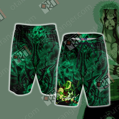 One Piece - Zoro New Style Unisex 3D T-shirt Beach Shorts