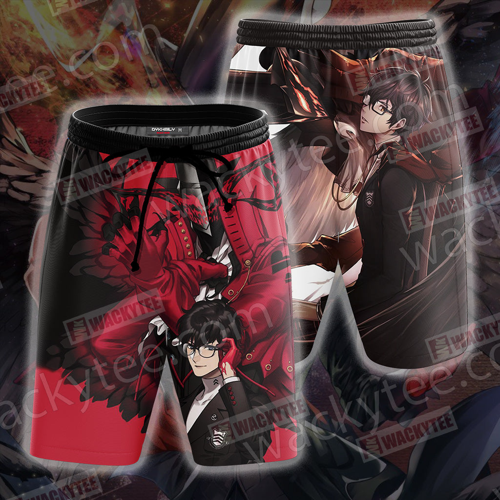 Persona 5 Joker And Arsen Unisex 3D T-shirt Beach Shorts