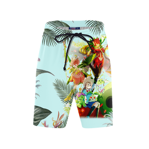 Digimon Palmon Evolution Line Beach Shorts   