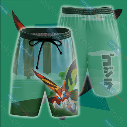Godzilla King Of The Monsters Mothra New Style Unisex 3D T-shirt Beach Shorts