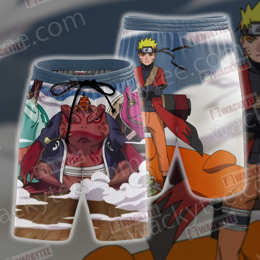 Naruto Naruto And Gamabunta 3D T-shirt