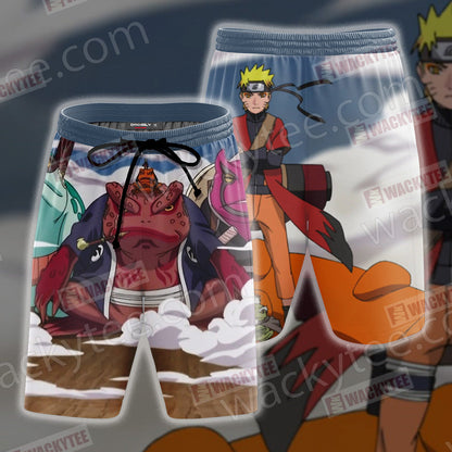 Naruto Naruto And Gamabunta 3D T-shirt