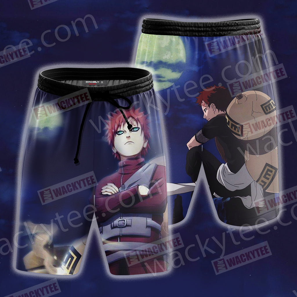 Naruto Gaara 3D T-shirt Beach Shorts