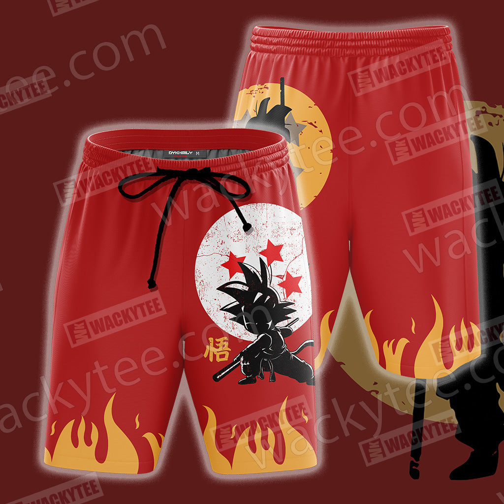 Dragon Ball Super Son Goku New Unisex 3D T-shirt Beach Shorts