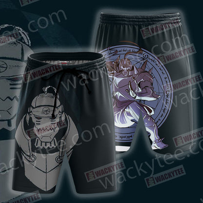 Fullmetal Alchemist Alphonse Elric 3D T-shirt Beach Shorts