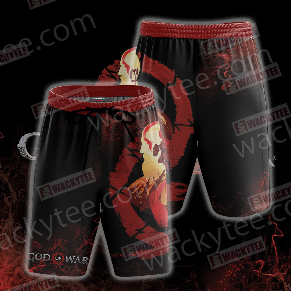 God Of War New Version Unisex 3D T-shirt Beach Shorts