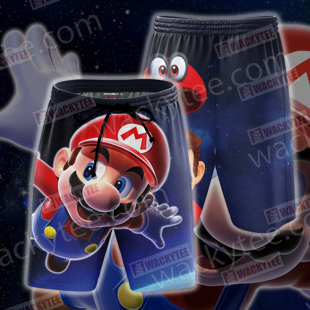 Mario Unisex 3D T-shirt Beach Shorts