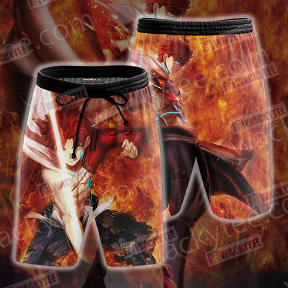 Fate/Stay Night Muramasa Shirou 3D T-shirt Beach Shorts