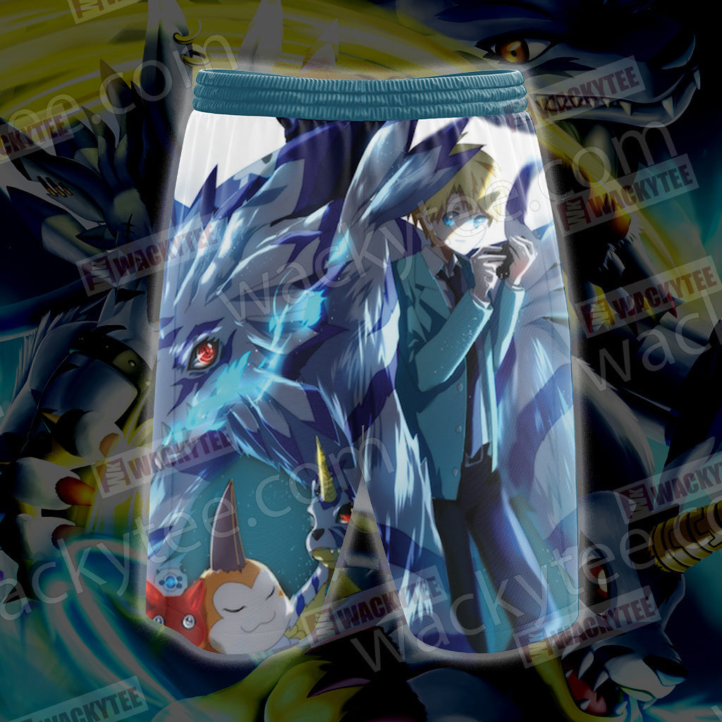 Digimon Garurumon And Yamato 3D T-shirt