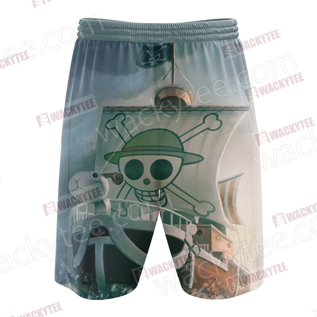 One Piece Luffy And Going Merry Unisex 3D T-shirt