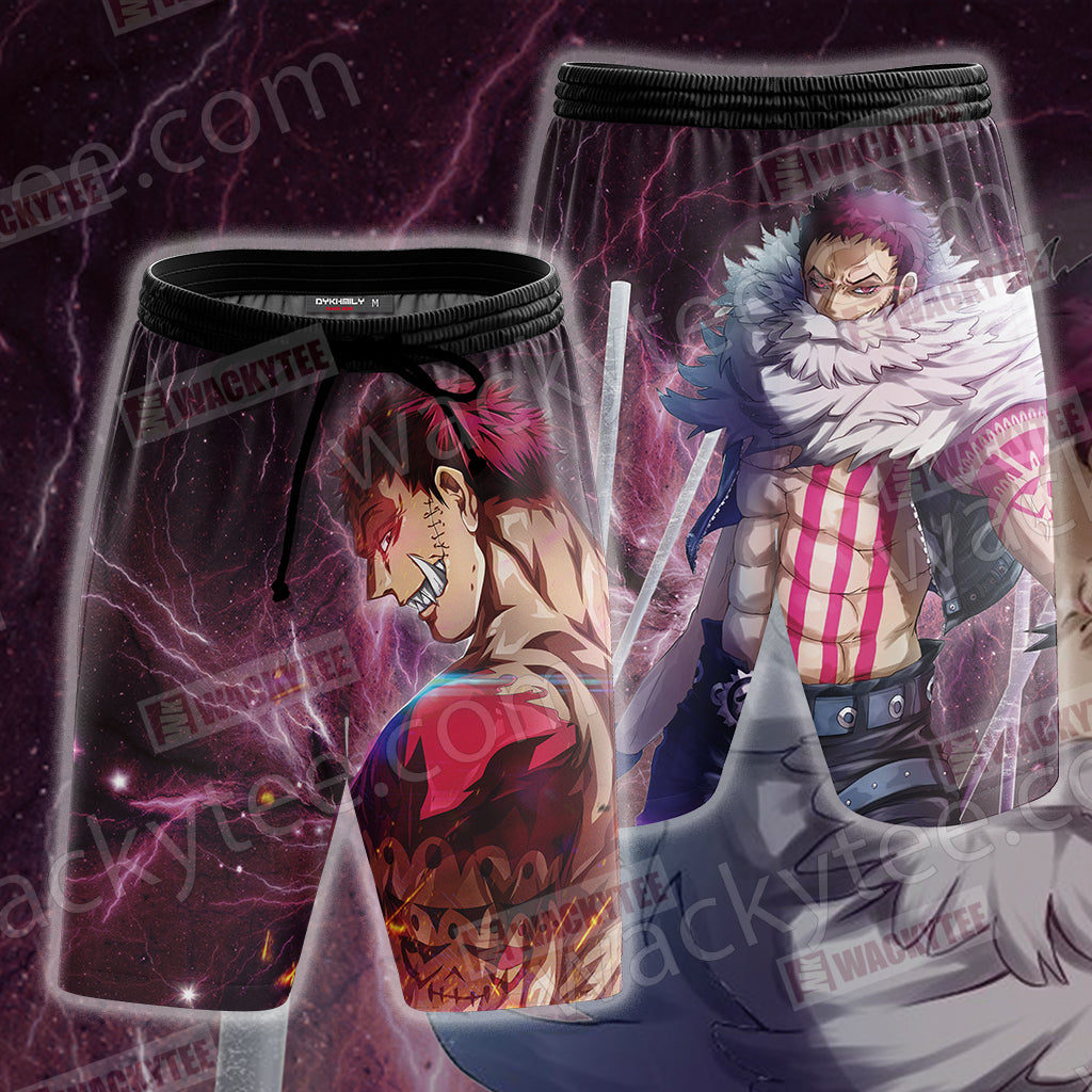 One Piece Charlotte Katakuri Unisex 3D T-shirt Beach Shorts