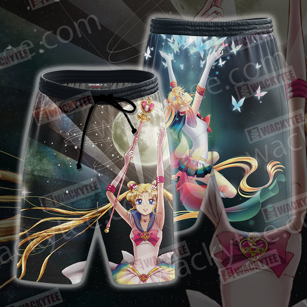 Sailor Moon New Unisex 3D T-shirt Beach Shorts