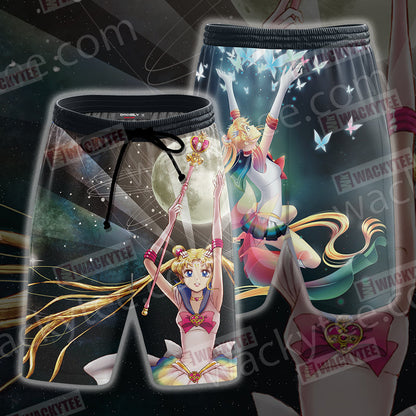 Sailor Moon New Unisex 3D T-shirt Beach Shorts