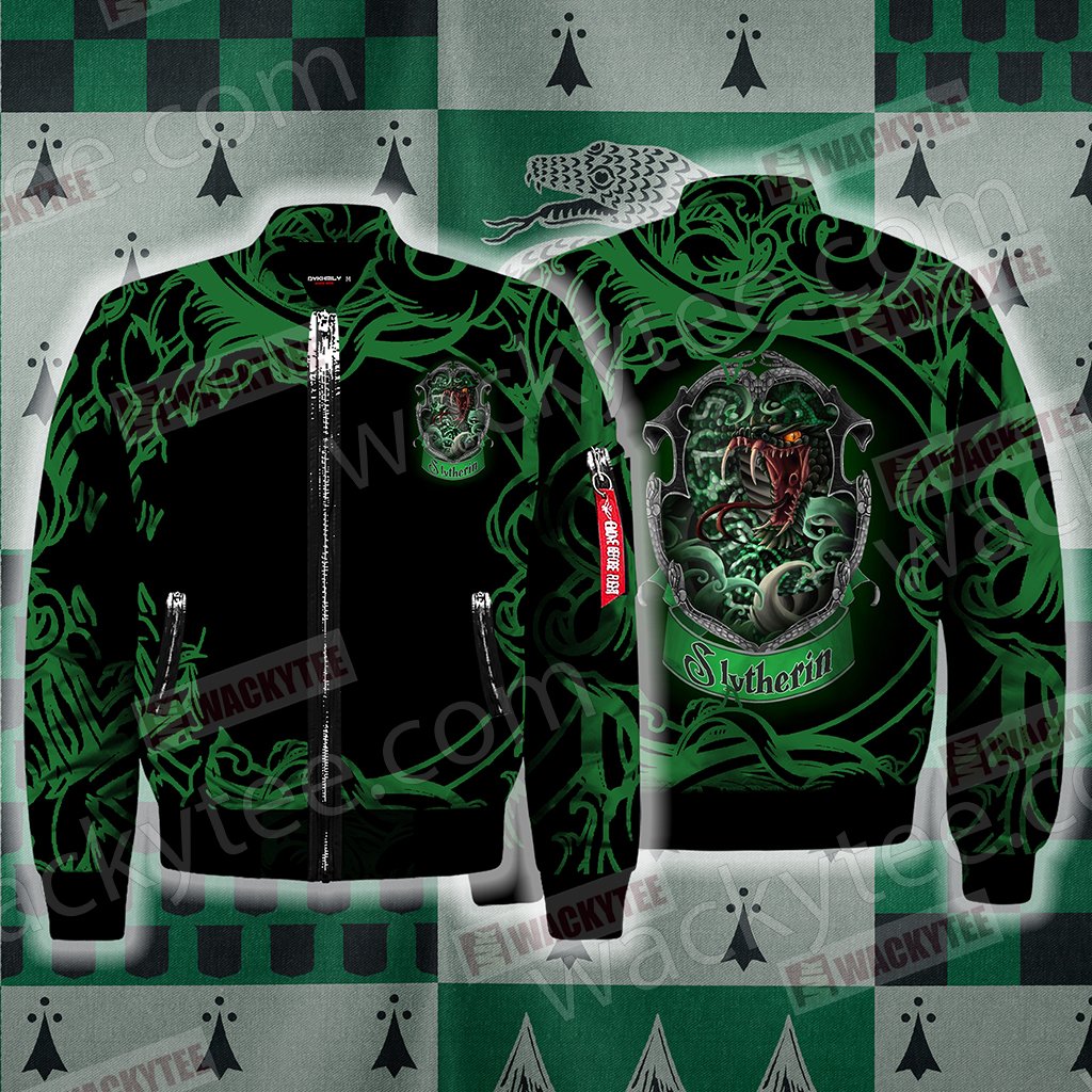 Cunning Like A Slytherin Harry Potter Bomber Jacket S  