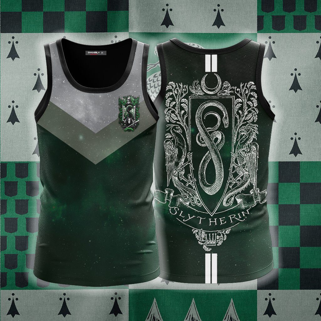 Slytherin Edition Harry Potter New Unisex 3D T-shirt Tank Top S 