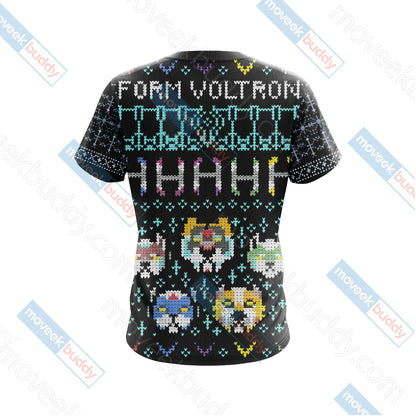 Voltron Knitting Style Unisex 3D T-shirt