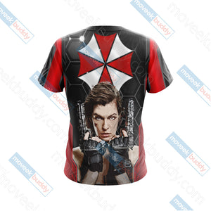 Resident Evil - Alice Unisex 3D T-shirt   