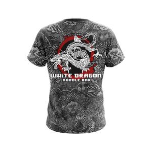 Blade Runner White Dragon Noodle Bar Unisex 3D T-shirt   