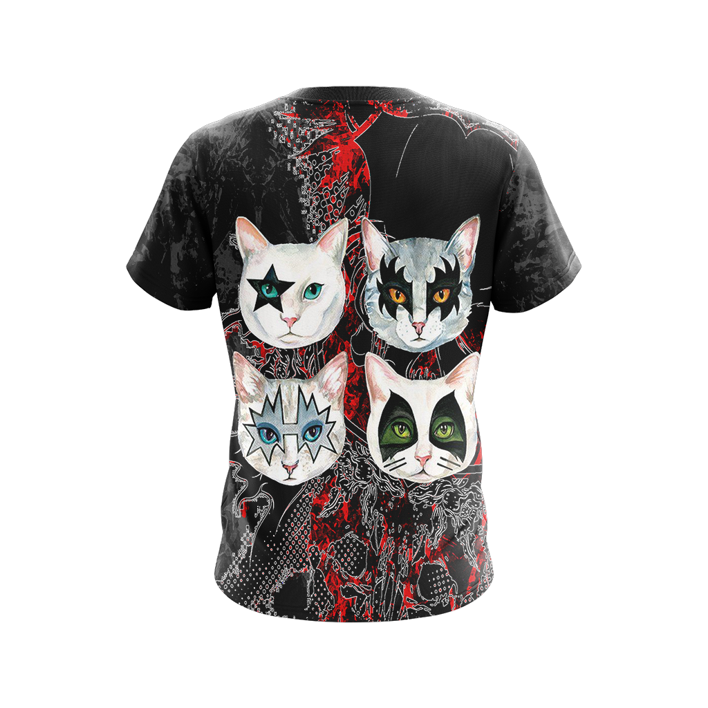Kiss band x cats - Puss Unisex 3D T-shirt