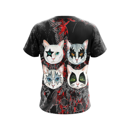 Kiss band x cats - Puss Unisex 3D T-shirt