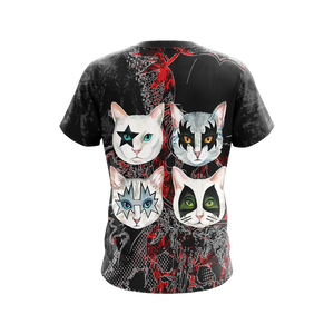 Kiss band x cats - Puss Unisex 3D T-shirt   