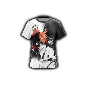 Bleach - Kurosaki and Shirosaki New Unisex 3D T-shirt   