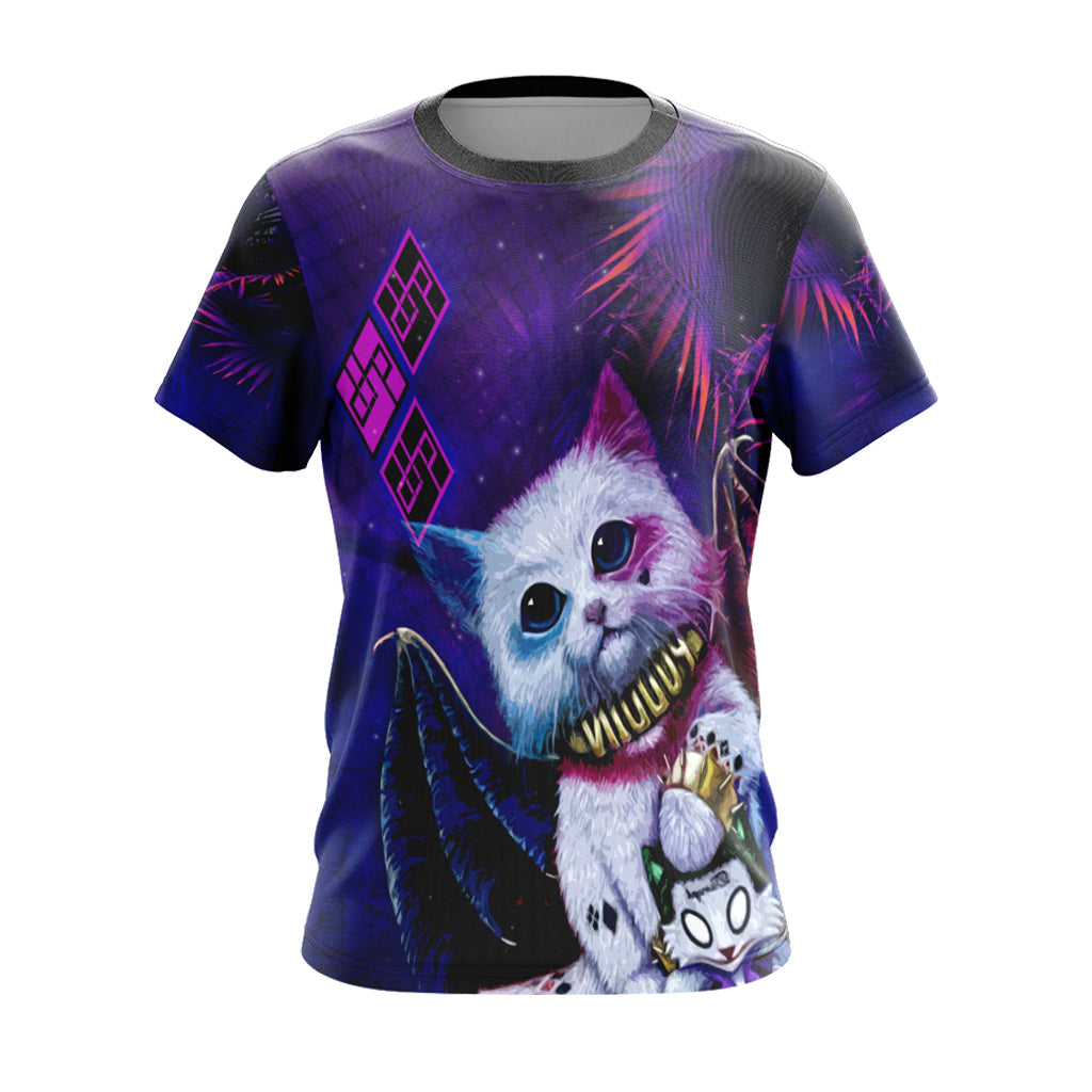Harley Quinn Cute Cat Unisex 3D T-shirt Zip Hoodie