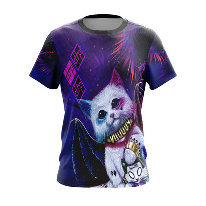 Harley Quinn Cute Cat Unisex 3D T-shirt Zip Hoodie