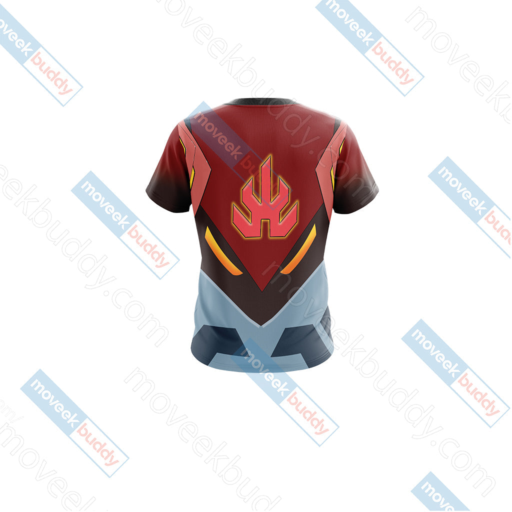 Voltron: Legendary Defender ( Red ) Unisex 3D T-shirt