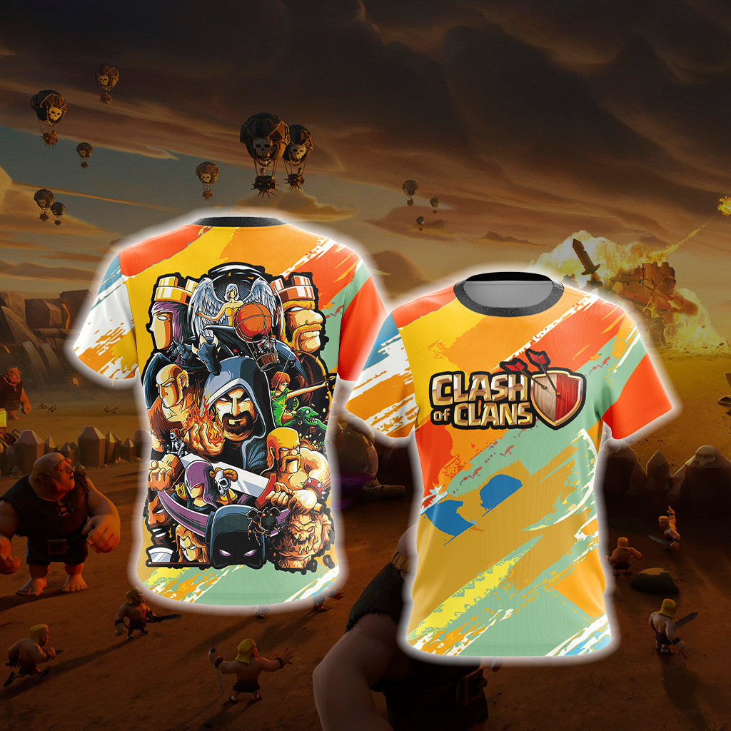 Clash of Clans New Unisex 3D T-shirt   