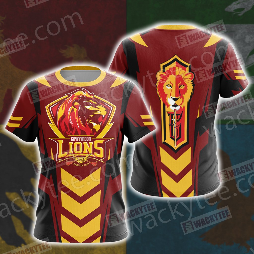 Harry Potter - Gryffindor House Sporty Style Unisex 3D T-shirt