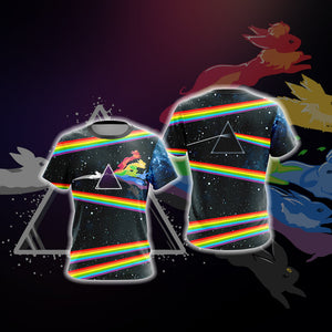 Pink Floyd - The dark side of the moon album cover Unisex 3D T-shirt   