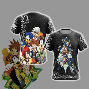 Kingdom Hearts New Look Unisex 3D T-shirt   