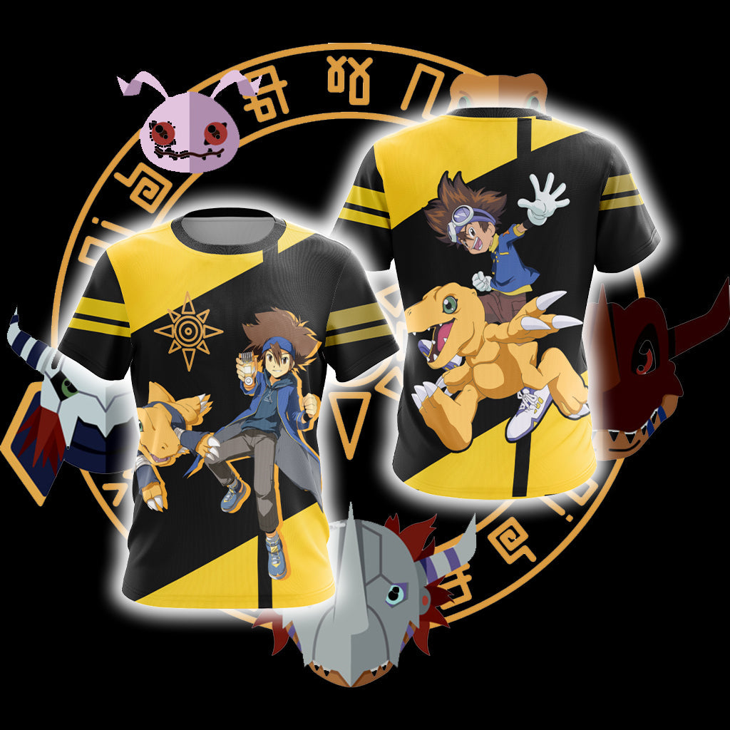 Digimon - Tai Kamiya And Agumon Unisex 3D T-shirt – WackyTee