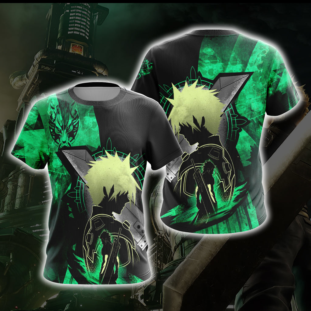 Final Fantasy VII - Cloud Strife New Unisex 3D T-shirt   