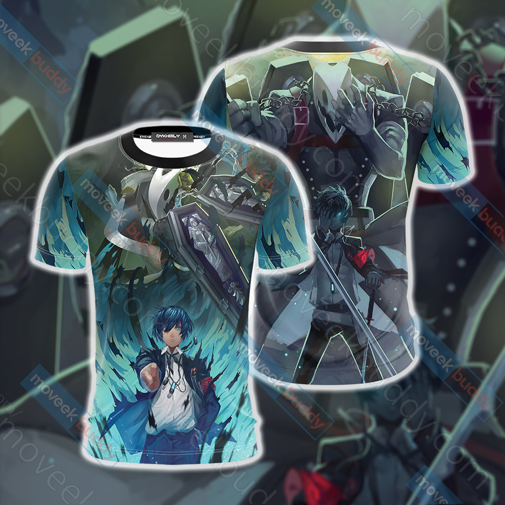 Persona 3 Thanatos And Makoto Yuuki Unisex 3D T-shirt T-shirt