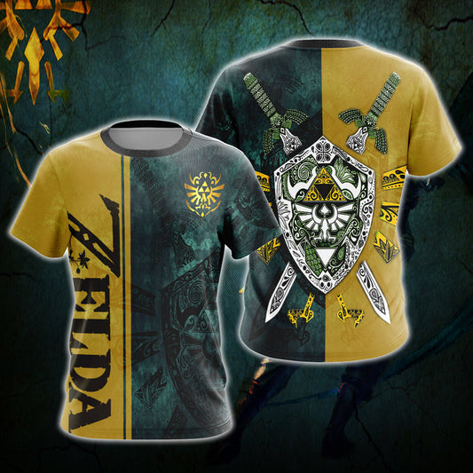 The Legend Of Zelda Unisex 3D T-shirt Zip Hoodie T-shirt