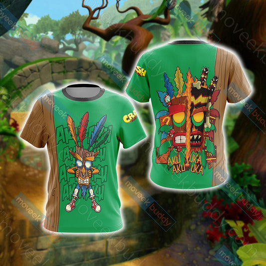 Crash Bandicoot New Unisex 3D T-shirt   