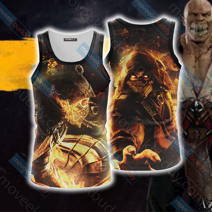 Mortal Kombat Scorpion New Version 3D T-shirt Tank Top